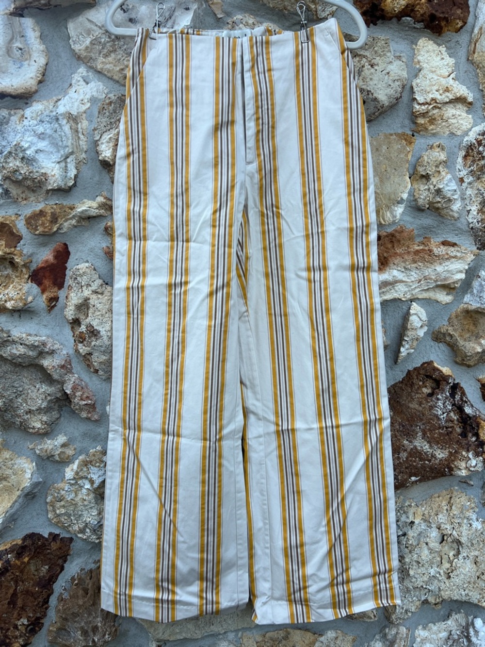Abercrombie and fitch wide leg pants striped
